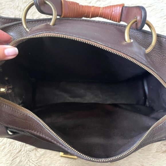 Vintage Bally Chocolate Brown Leather Work Bag - made in Italy! 🇮🇹 - Picture 11 of 16